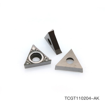 Partes movibles de torneado de aluminio de la máquina del CNC de la plata metalizada de TCGT110204-AK